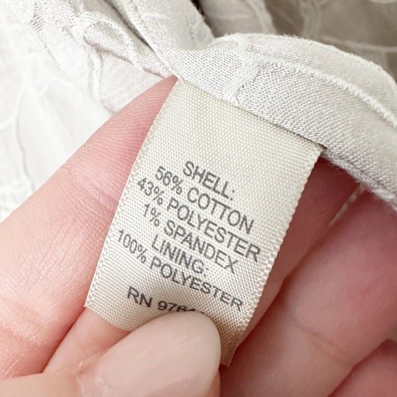 J. Jill Gray Silver Formal Floral Jacquard Ruffle Peplum Jacket Women's Size 6 - Picture 9 of 12